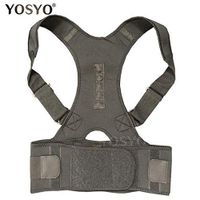 Posture Corrector Magnetic Therapy Brace Shoulder Back Support Belt for Men Women Braces & Supports Belt Shoulder Posture (Black, Medium)