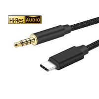 USB C to 3.5 mm Audio Aux Cable,KREIDE 3.5 mm Male to USB C Male Cable Car Audio Cable for Google Pixel 2 3 XL,S9 S8 Note 9 8, HTC U11 U12, Moto Z2 and Type-c Devices(Black)