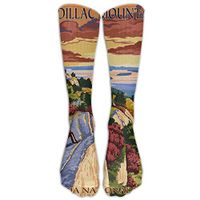 Acadia National Park, Maine - Cadillac Mountain Knee High Graduated Compression Socks For Women And Men - Best Medical, Nursing, Travel & Flight Socks - Running & Fitness
