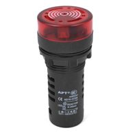 Uxcell AC/DC 110V 20 mA Equipment Alarm Signal Indicator Light Flash Buzzer