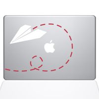 The Decal Guru Paper Airplane Decal Vinyl Sticker (1387-MAC-13P-NA)