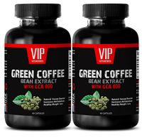 Immune Support Pills - Green Coffee Bean Complex 800MG - Natural Energy - Fat Burner - Premium - Green Coffee Bean Fruit Extract - 2 Bottles (120 Capsules)