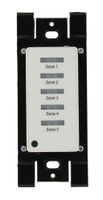 Leviton LVS-5W Low Voltage Pushbutton Station, 5 Button-On/Off, 1 Gang, White
