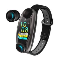 Smart Watch with Bluetooth Earphone, TWS Wireless Earbuds with Fitness Tracker 2-in-1, Heart Rate Monitor Smart Wristband Long Time Standby Waterproof Sport Watch for Men Women