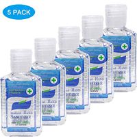 Hand Soap Travel Size, Instant Hand Sanitizer, Refreshing Washless Hand wash Gel, Light Moisturizing, Non-irritating, 60ml / 2 Fl Oz (60ML,5PC)