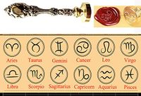 MNYR Pisces Constellation Wax Seal Stamp Retro Silver Metal Handle Wedding Invitation Card Stationary Envelope Artistic Types Exceptional Gift Idea Custom Logo Wax Seal Sealing Stamp Wax Stick Kit