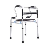 KALO Compact Folding Walker, 2 in 1 with Trigger Release Portable Lightweight Supports up to 255 lbs