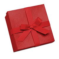 4-1/4" X 4 1/4" X 4 1/4" Matte Red Deluxe Box | Quantity: 24