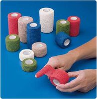 Co-Flex-NL (Latex-Free) Cohesive Flexible Bandage. Color: Tan, Dimensions: 1"x 5 yd. (2.5cm x 4.6m), Unit: 30 rolls