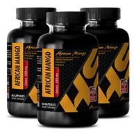 Weight Loss Vitamins Men - African Mango Extract - Metabolism Pills - 3 Bottles 180 Capsules