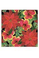 Festive Hibiscus & Poinsettia Design Hawaiian Gift Wrap Paper 2 Rolls