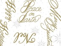 Christmas Print Cello Rolls - 30"x100' Christmas Script Cello Roll 1.0 mil (3 Rolls) - WRAPS-CR30CS