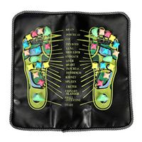 Foot Exercise Couch Massage Mat Pad Cushion Acupressure Pain Relax Walk Stone Cobblestone Element Mat for Feet Massage Health Care 35 x 35cm