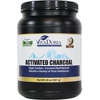 Viva Doria Virgin Coconut Shell Activated Charcoal Powder - Food Grade, 1.25 lb (20 oz)