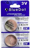 BlueDot Trading CR2430 Lithium Cell Battery, 2 Count (Packaging may vary)