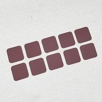 Rounded Square Match Strikers 1.50" - Brown