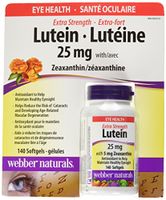 Webber naturals Lutein 25 miligram 140 softgels