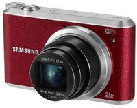 Samsung WB350F 16.2MP CMOS Smart WiFi & NFC Digital Camera with 21x Optical Zoom, 3.0" Touch Screen LCD and 1080p HD Video (Red)