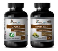 antiaging Vitamin c - GRAVIOLA - NONI - graviola Capsules - (2 Bottles Combo)