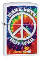 Personalized Custom Message Engraved on Back Woodstock Indoor Outdoor Windproof Zippo Lighter