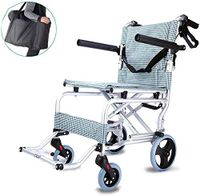 CHENJIU Lightweight Aluminium Self Propel Wheelchair, Folding Wheelchair Lightweight Medical Supplies - Manual Wheelchair Trolley