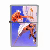 Vintage Retro Sexy Bridesmaid Party Dual Torch Lighter Pin Up Girl-124