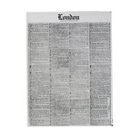 Creative Juice Cafe Newsprint Dry Wax Paper Deli Wrap and Basket Liner | 25ct