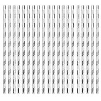 Rink Drink Biodegradable Paper Drinking Party Wedding Celebration Straws - Silver and White - Party Wedding Celebration Pack of 50