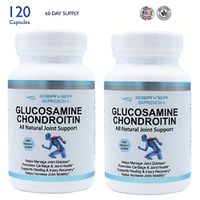 Beaver Brook Glucosamine Chondroitin Joint Support Formula with MSM and Vitamin C Joint Pain Relief, Anti-Inflammatory and Antioxidant Pills, All Natural and Non-GMO - 2 Pack