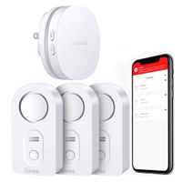 Govee WiFi Water Sensor, Smart APP Leak Alert, Wireless Water Alarm and Alarm with Email, Notification, App Alerts, Remote Monitor Leak for Home Security Basement (Don't Support 5G WiFi) -3 Packs