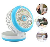 Businda Misting Cooling Fan, Mini Foldable Humidifier Fan Portable Spray Fans USB Rechargeable Desktop Beauty Humidifier