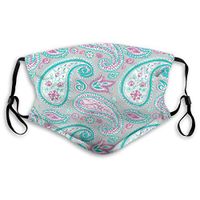Mouth Masks for Dust Protection Face Mask Washable Earloop Mask Activated Carbon Filter Bohemian Print