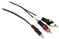 Rockville RCRMR3 3' 3.5mm 1/8" TRS to Dual RCA Cable 100% Copper