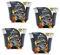 4 Glade Scented Candle Sultry Amber Rhythm 3 wick 6.8oz Limited Edition Glass