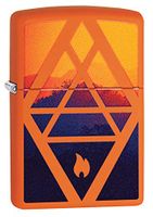 Zippo Geometric Flame Design Pocket Lighter