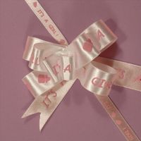 It's A Girl Butterfly Bow, 4"