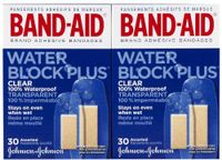 Band-Aid Band-Aid Water Block Plus Clear Transparent Adhesive Bandages, 30 each (Pack of 2)