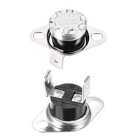 uxcell KSD301 Thermostat 115°C 10A Normally Closed N.C Adjust Snap Disc Limit Control Switch Microwave Thermostat Thermal Switch 2pcs