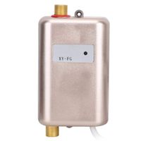 Boquite Water Heater, Gold Home Kitchen Hot Cold Mini Instant Water Heater with Indicator Light (US)