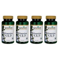 Swanson Vitamin A & D 250 Sgels (4 Pack)