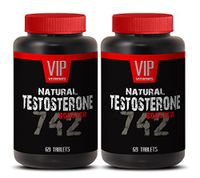 Sex Drive - Testosterone Booster 742 - Zinc, Cayenne, Tribulus, Ginseng, Stinging Nettle - 2 Bottles 138 Tablets