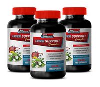 Kidney Support Supplement - Liver Support Complex 1200 MG - Extra Strength - eleuthero Supplement - 3 Bottles 300 Capsules