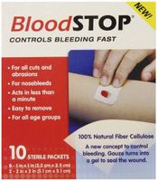 LifeScience PLUS, Inc. Bloodstop Hemostatic Gauze Controls Bleeding Fast;10 Count (4 Pack (10 Count))
