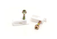 THE CIMPLE CO - Dual, Twin, or Siamese Coaxial Cable Clips, Cat6, Electrical Wire Cable Clip, 1/2 in Screw Clip and Fastener, White (10 Pieces per Bag)