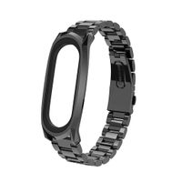 Mi Band 4/3 Replacement Strap, TeaBoy Miband 4 3 Women Replacement Band with Metal Protector Case Stainless Steel Wrist Wristband Watchband Bracelet Replacement Strap for Xiaomi Mi Band 4