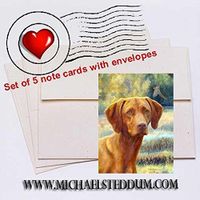 Michael Steddum Field Days Vizsla Note Card Set