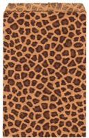 200 pcs Leopard Print Paper Gift Bags Shopping Sales Tote Bags 6" x 9"