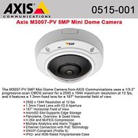 Axis 0515-001 Communications 360/180 Degree 5 MP Fixed Mini Dome IP Camera with Digital Pan-Tilt-Zoom (White) by Axis