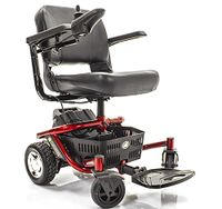 LITERIDER Envy GP162 Electric Travel Powerchair Golden Technologies Red