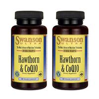 Swanson Hawthorn & Coq10 60 Veg Capsules (2 Pack)
